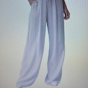 Fabulous Wide Leg Gauze White Trousers by Curations - White - NWT
